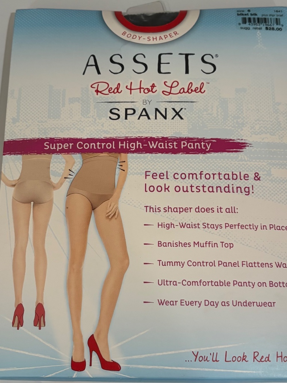 NIP Spanx Body Shaper Super Firm Control High Waist Panty size 6 F Tummy Control